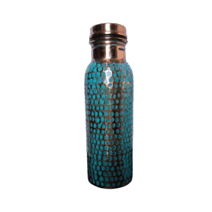 Termo de Cobre<br> Martillado Turquesa 750 Ml