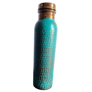 Termo de Cobre<br> Martillado Turquesa 1 Lt